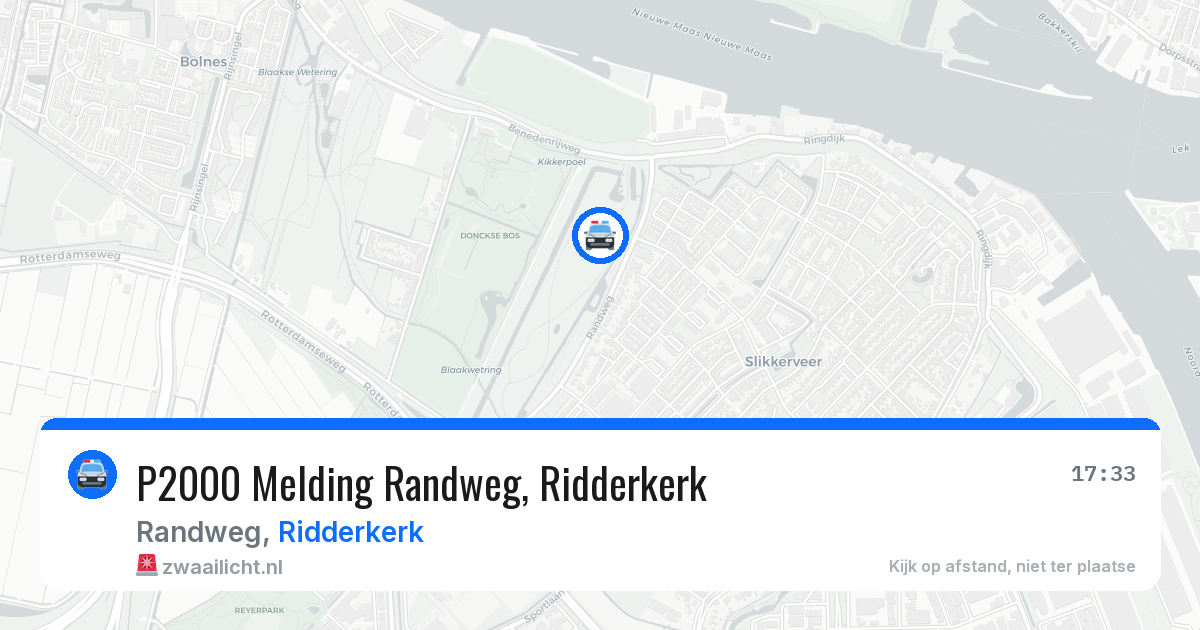 P2000 Melding Randweg, Ridderkerk — 27 mei 2026