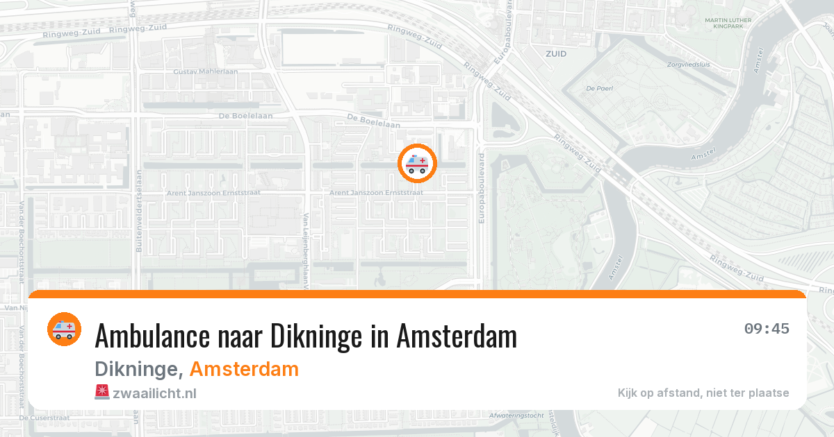 Ambulance naar Dikninge in Amsterdam — 23 apr 2026