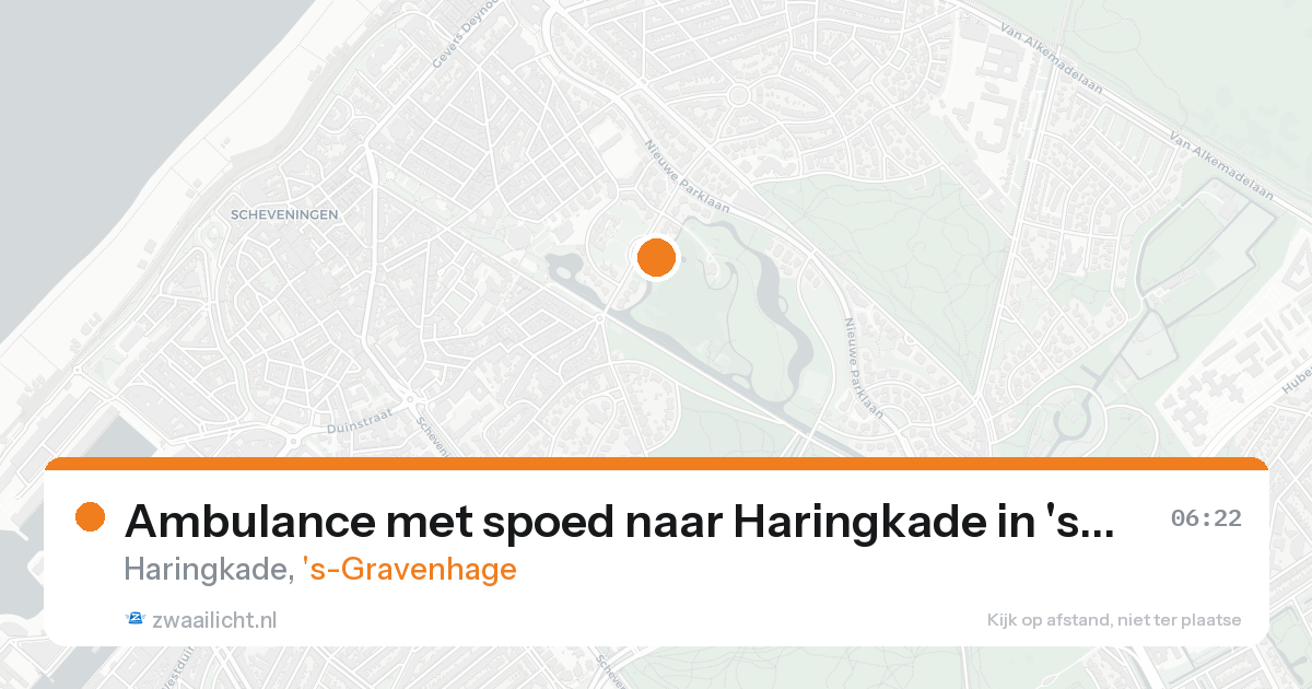 Ambulance met spoed naar Haringkade in 's-Gravenhage — 26 aug 2026