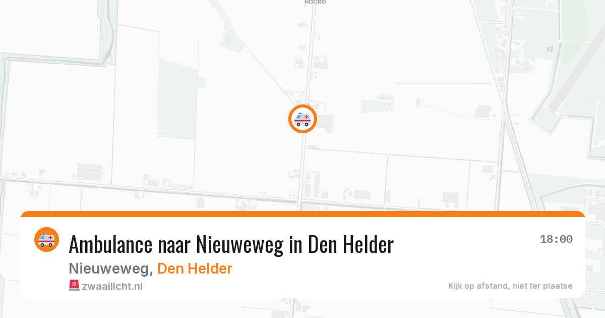 Ambulance naar Nieuweweg in Den Helder — 3 aug 2026