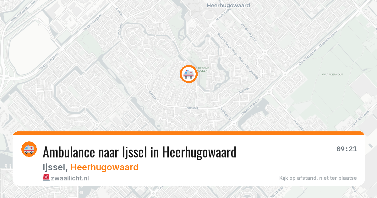 Ambulance naar Ijssel in Heerhugowaard — 27 jul 2026