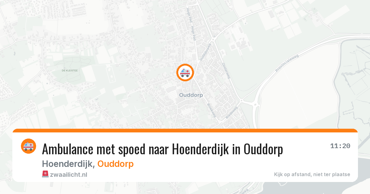 Ambulance met spoed naar Hoenderdijk in Ouddorp — 5 jun 2026