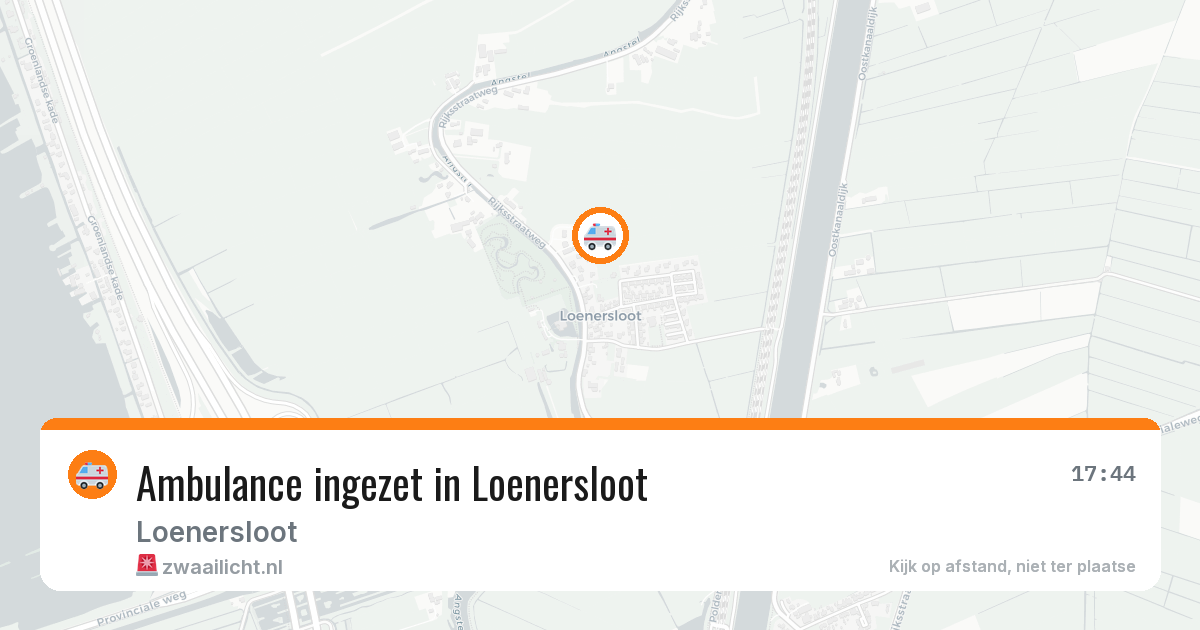 Ambulance ingezet in Loenersloot — 2 aug 2026