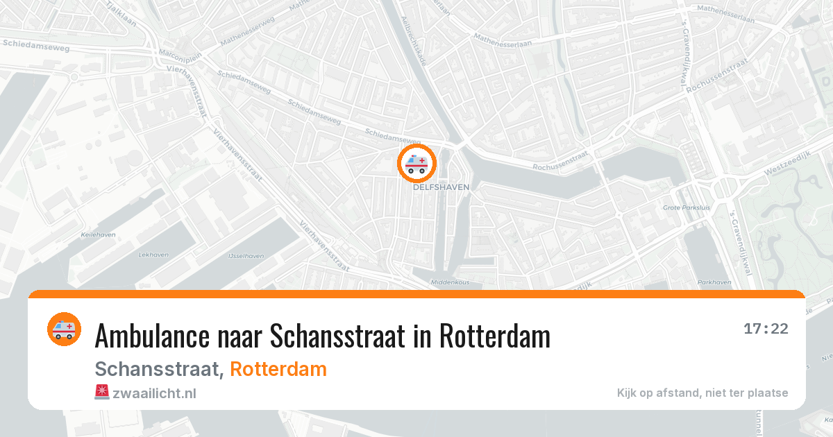 Ambulance naar Schansstraat in Rotterdam — 10 mrt 2026