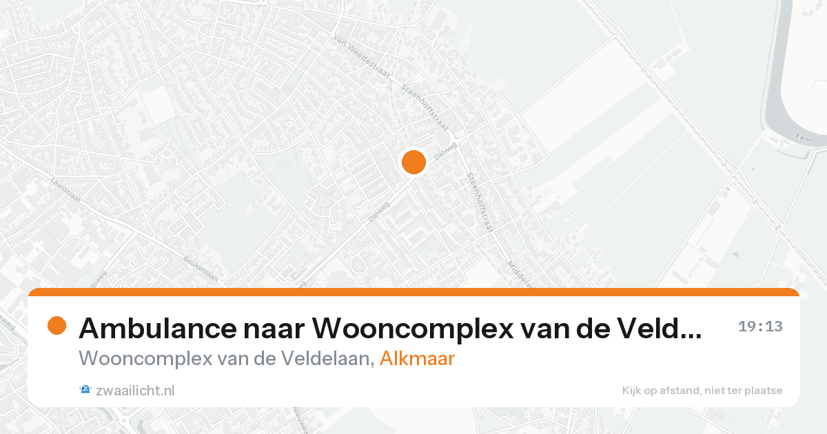 Ambulance naar Wooncomplex van de Veldelaan in Alkmaar — 31 jan 2026