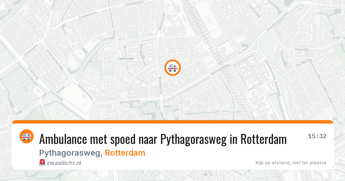 Ambulance met spoed naar Pythagorasweg in Rotterdam — 28 mrt 2026
