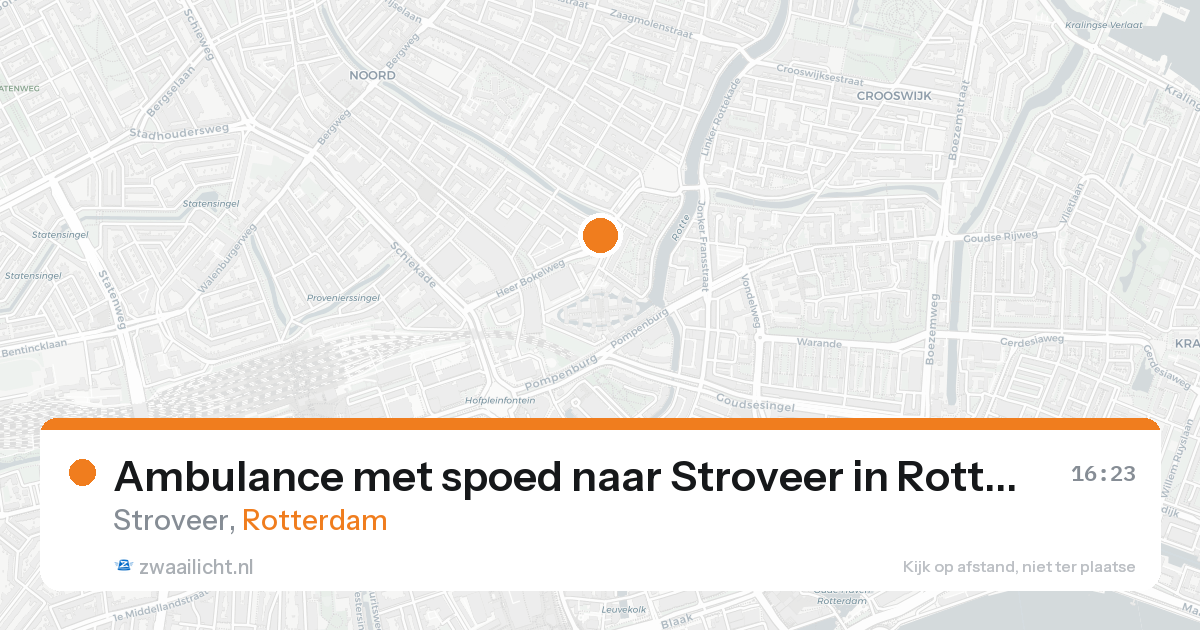 Ambulance met spoed naar Stroveer in Rotterdam — 20 aug 2026