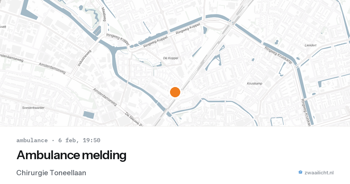 Ambulance melding — 6 feb 2026