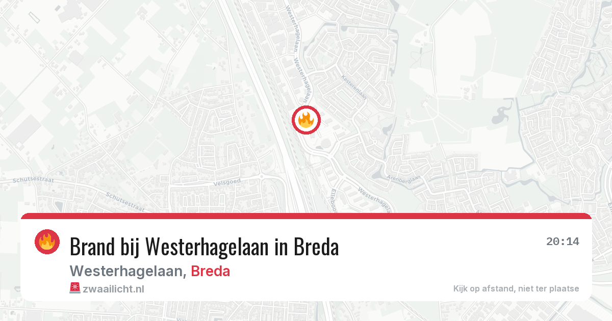 Brand bij Westerhagelaan in Breda — 18 jun 2026