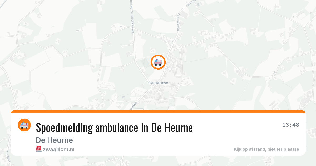 Spoedmelding ambulance in De Heurne — 11 feb 2026