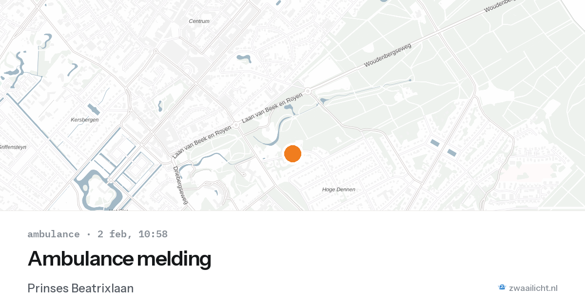 Ambulance melding — 2 feb 2026