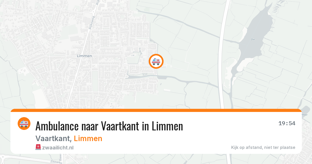 Ambulance naar Vaartkant in Limmen — 22 mei 2026