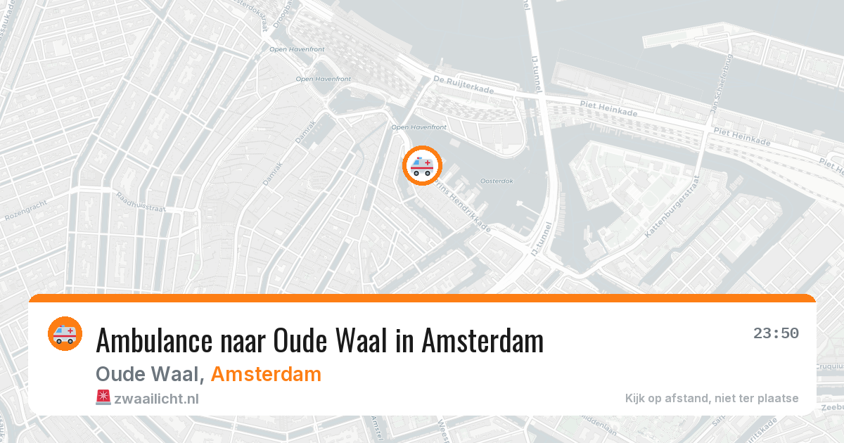 Ambulance naar Oude Waal in Amsterdam — 28 mei 2026