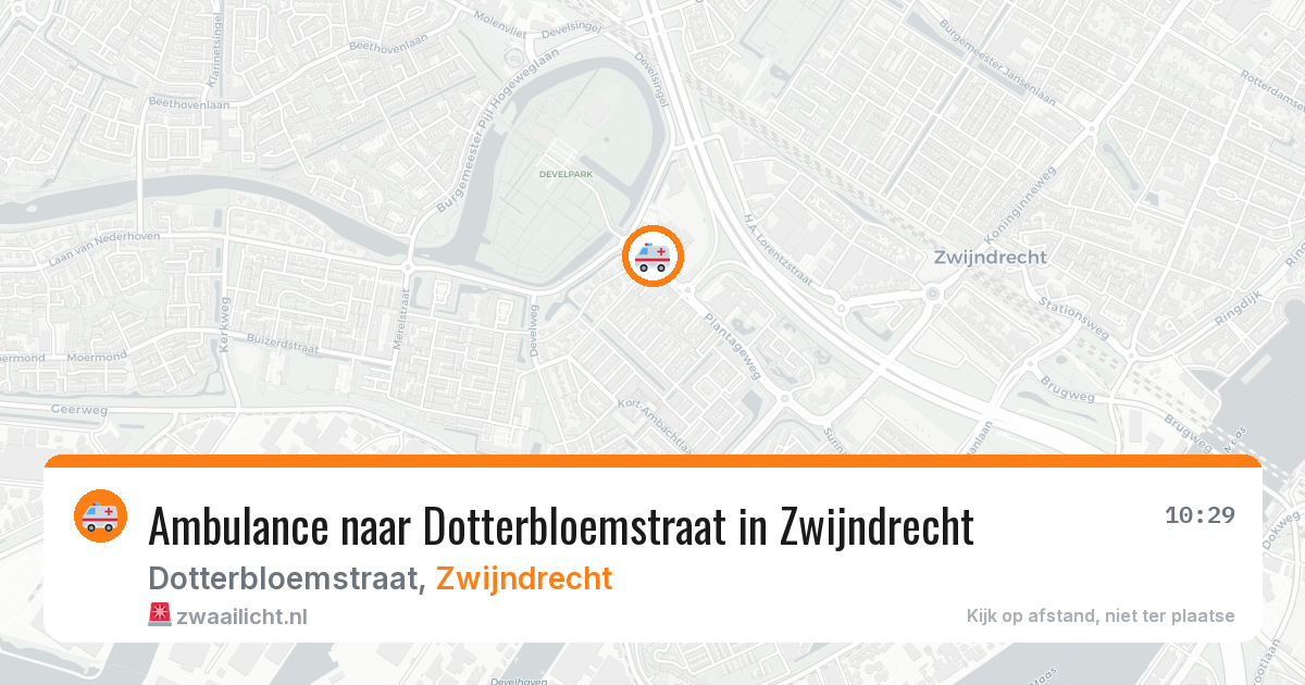 Ambulance naar Dotterbloemstraat in Zwijndrecht — 28 jul 2026