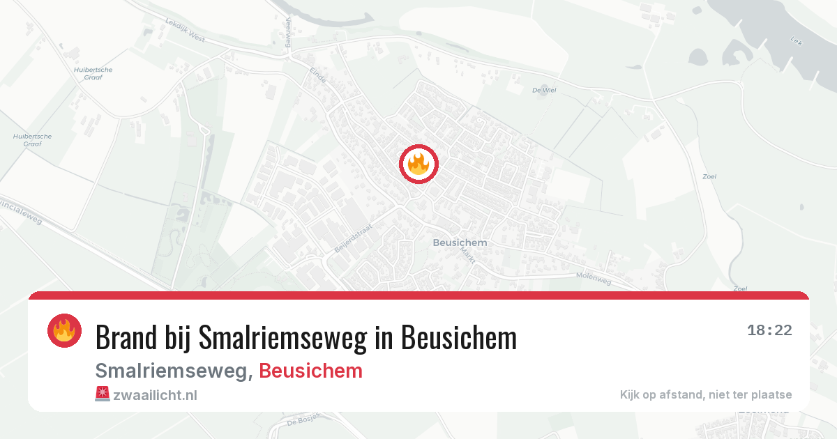 Brand bij Smalriemseweg in Beusichem — 3 aug 2026
