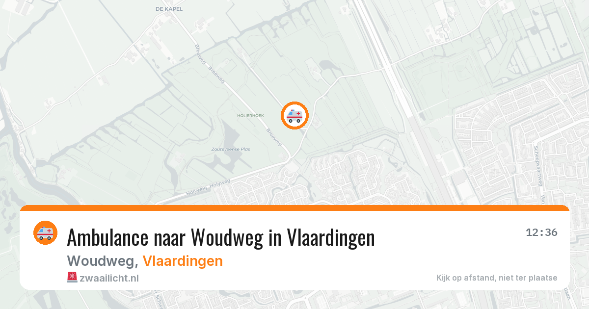 Ambulance naar Woudweg in Vlaardingen — 18 mei 2026