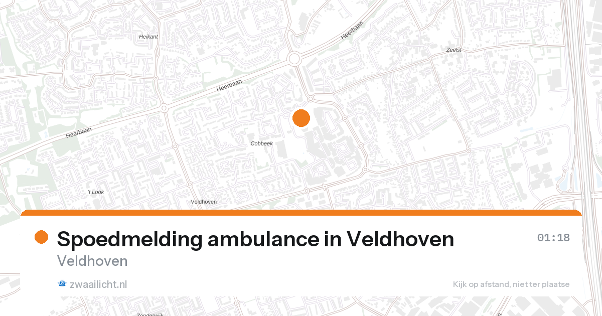 Spoedmelding ambulance in Veldhoven — 7 jun 2026