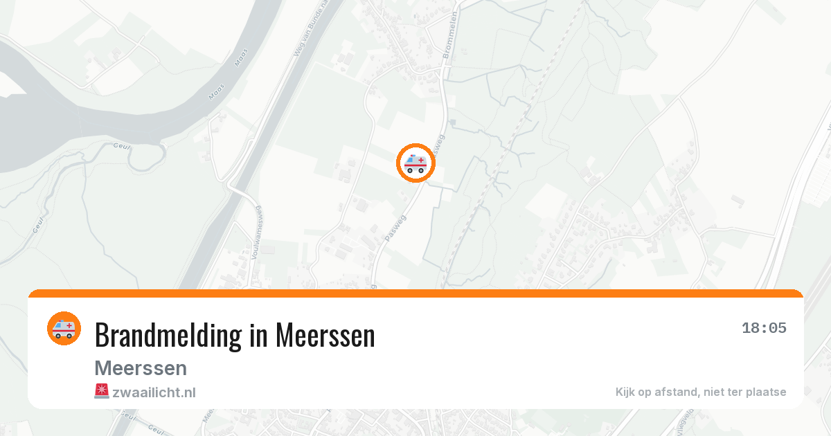 Brandmelding in Meerssen — 14 jun 2026
