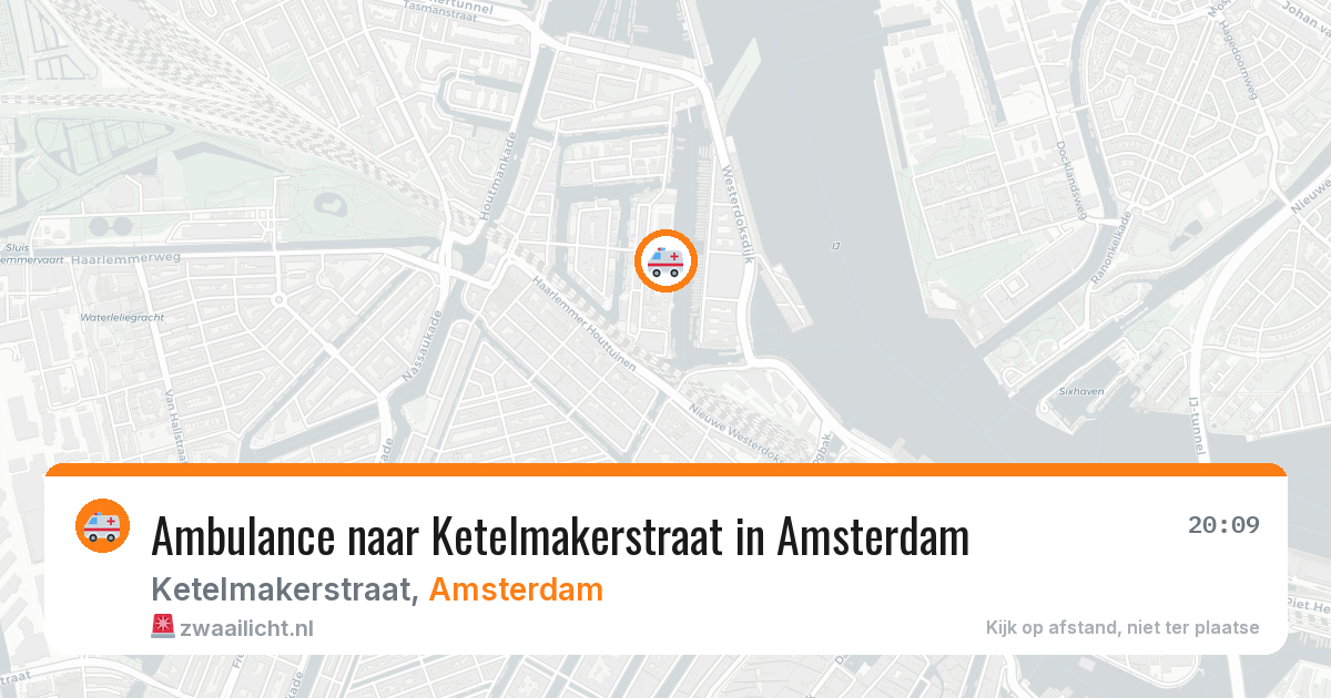 Ambulance naar Ketelmakerstraat in Amsterdam — 22 apr 2026