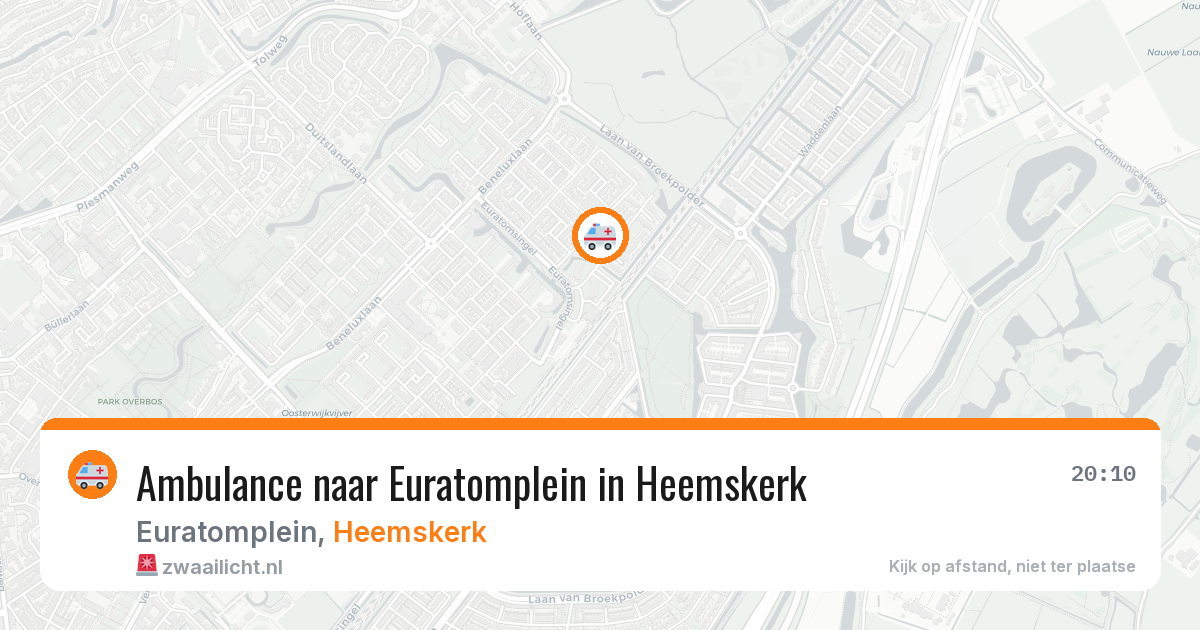 Ambulance naar Euratomplein in Heemskerk — 5 jul 2026