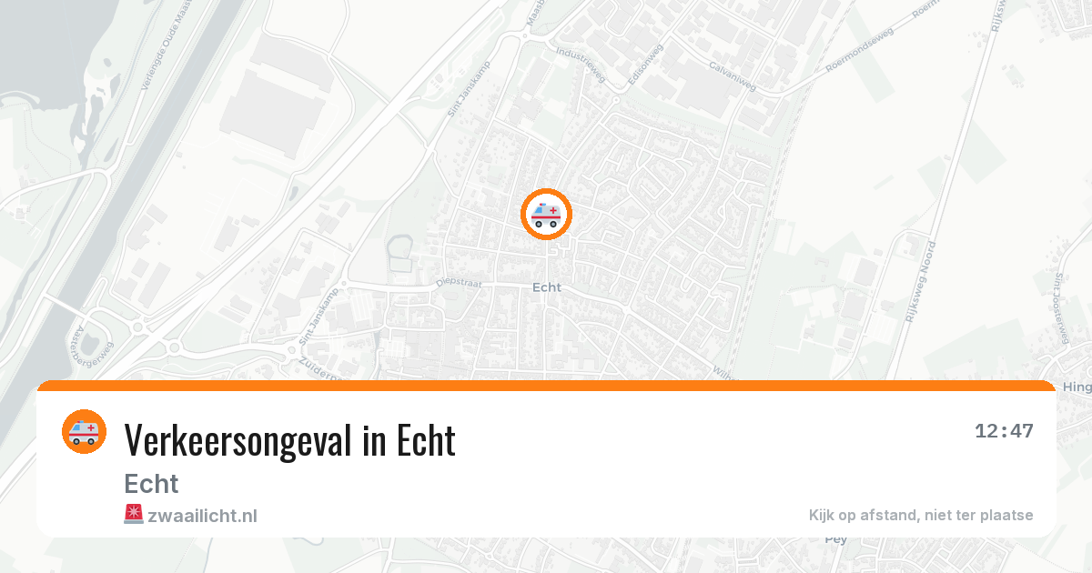 Verkeersongeval in Echt — 28 mei 2026