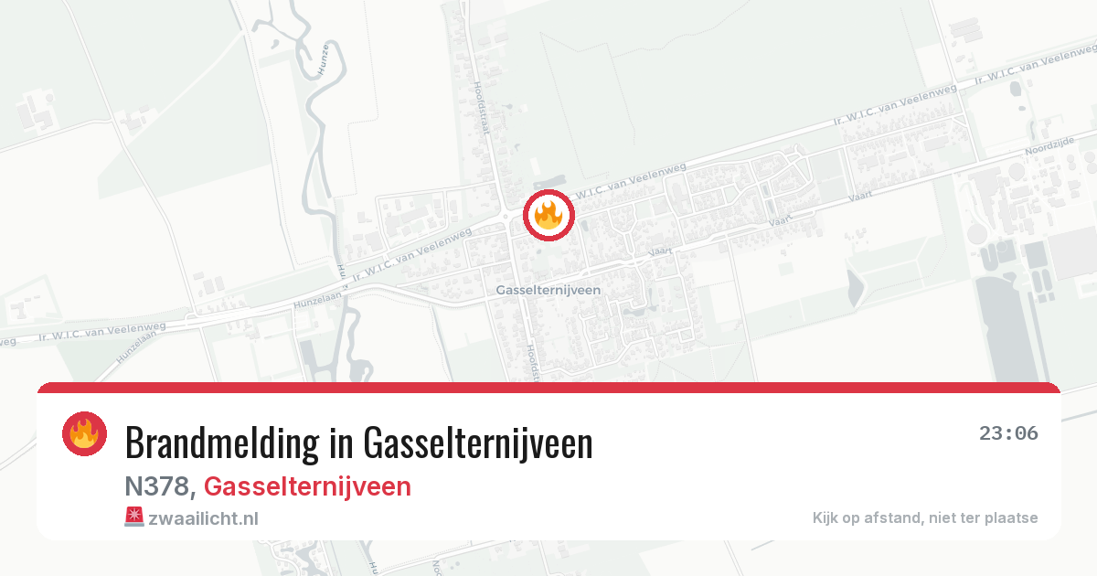 Brandmelding in Gasselternijveen — 20 jun 2026