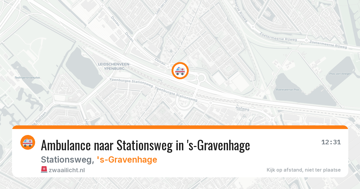 Ambulance naar Stationsweg in 's-Gravenhage — 30 jun 2026