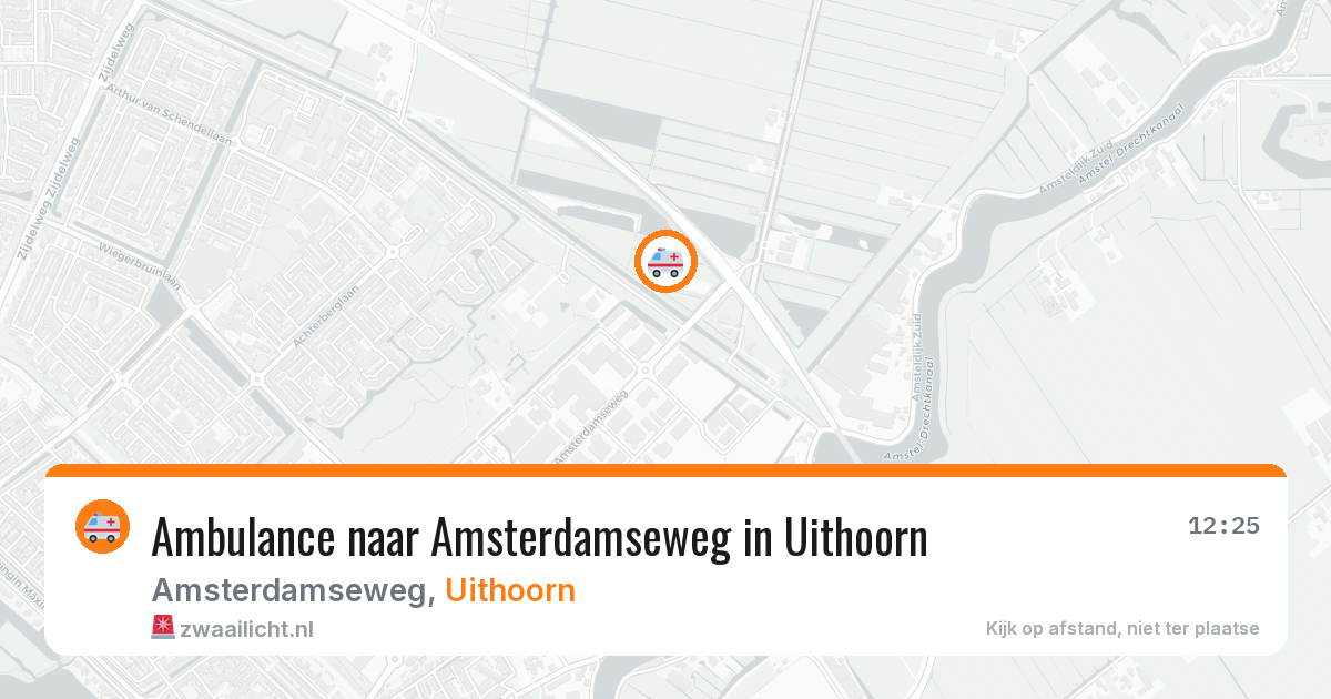 Ambulance naar Amsterdamseweg in Uithoorn — 11 mei 2026