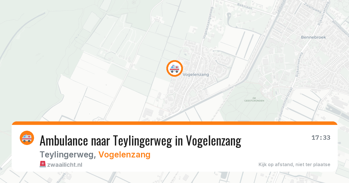 Ambulance naar Teylingerweg in Vogelenzang — 11 jul 2026