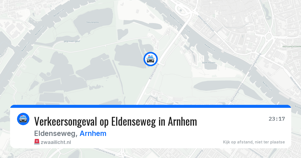 Verkeersongeval op Eldenseweg in Arnhem — 6 jun 2026