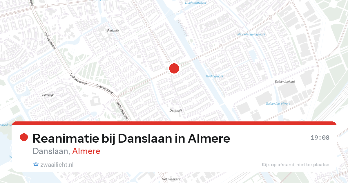 Reanimatie bij Danslaan in Almere — 26 mrt 2026