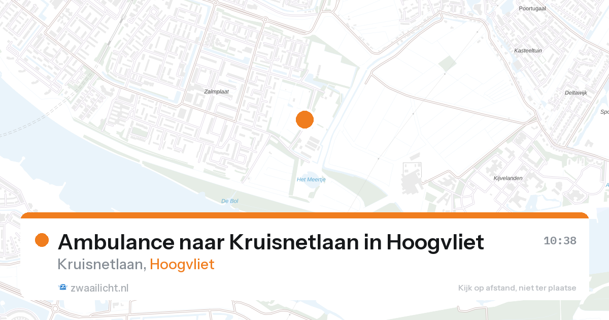 Ambulance naar Kruisnetlaan in Hoogvliet — 17 jul 2026