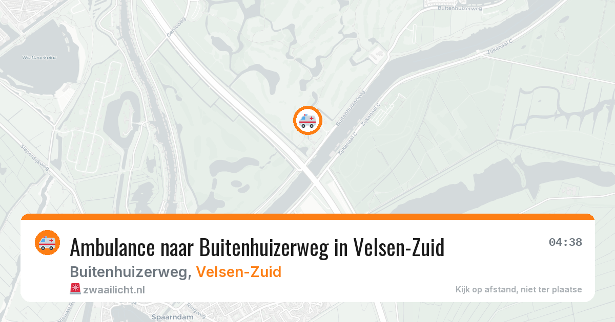 Ambulance naar Buitenhuizerweg in Velsen-Zuid — 10 jul 2026
