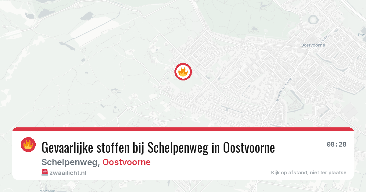 Gevaarlijke stoffen bij Schelpenweg in Oostvoorne — 26 jun 2026