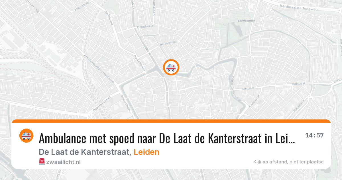 Ambulance met spoed naar De Laat de Kanterstraat in Leiden — 23 jan 2026
