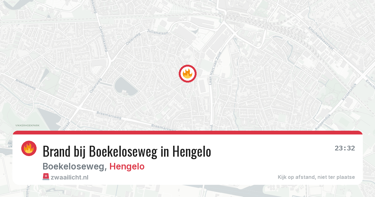 Brand bij Boekeloseweg in Hengelo — 19 jun 2026