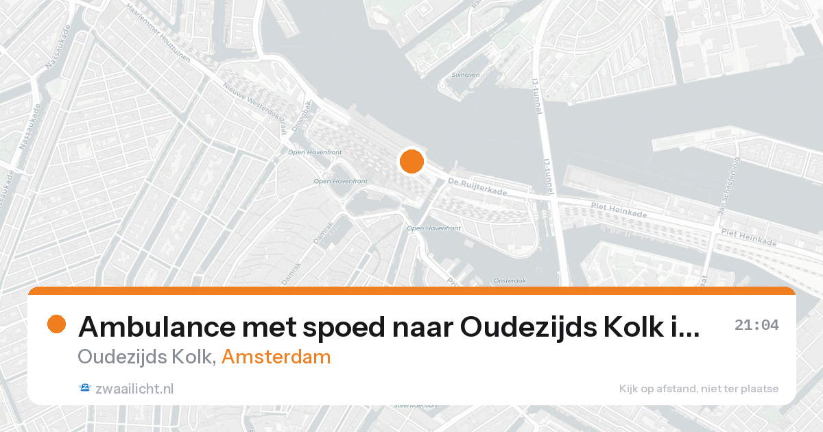 Ambulance met spoed naar Oudezijds Kolk in Amsterdam — 7 feb 2026