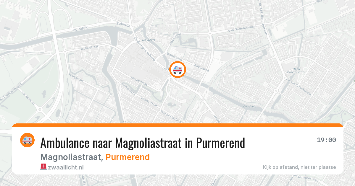 Ambulance naar Magnoliastraat in Purmerend — 14 jun 2026