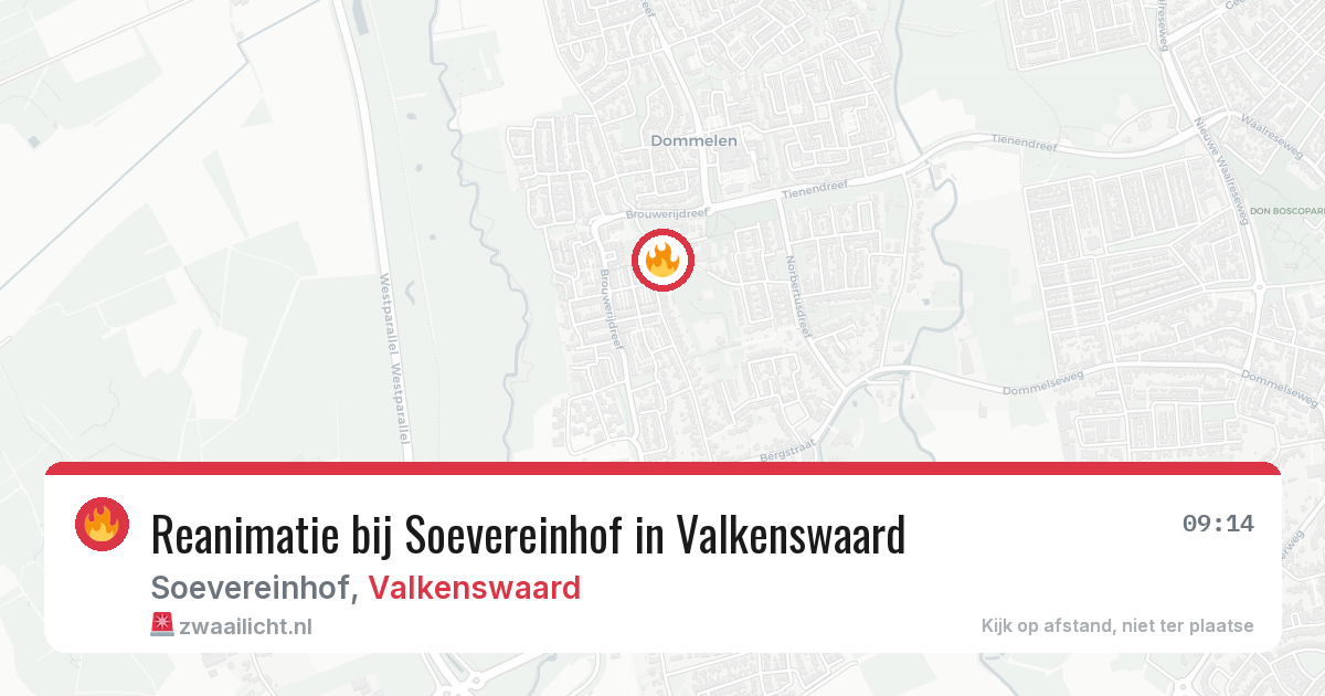 Reanimatie bij Soevereinhof in Valkenswaard — 7 mei 2026