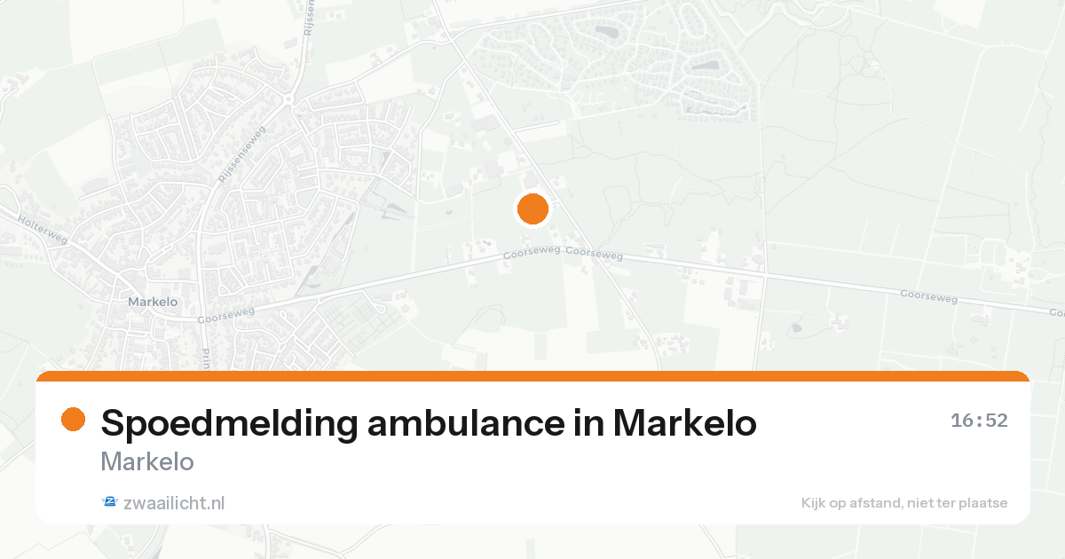 Spoedmelding ambulance in Markelo — 11 aug 2026