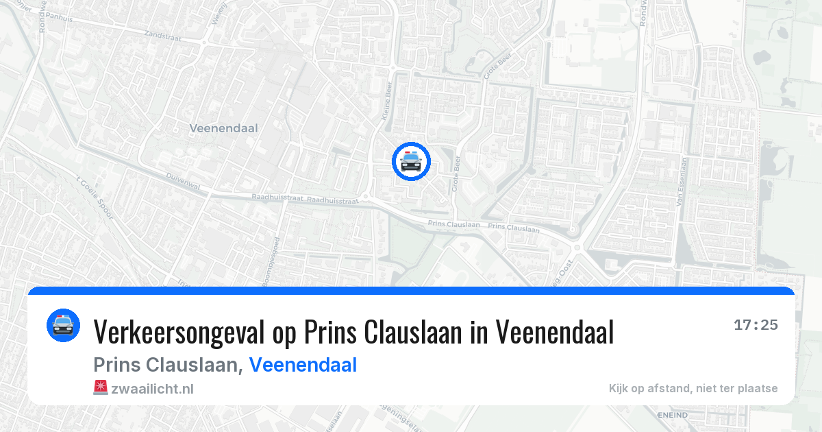 Verkeersongeval op Prins Clauslaan in Veenendaal — 21 mrt 2026