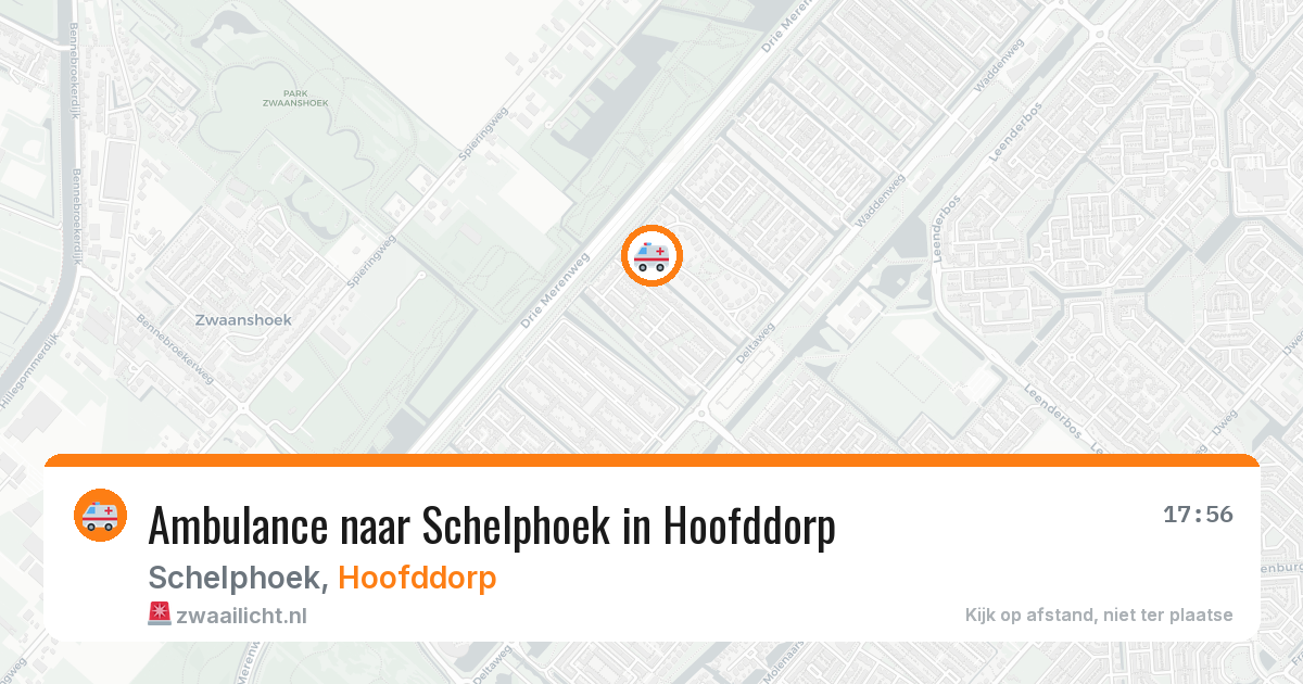 Ambulance naar Schelphoek in Hoofddorp — 10 aug 2026