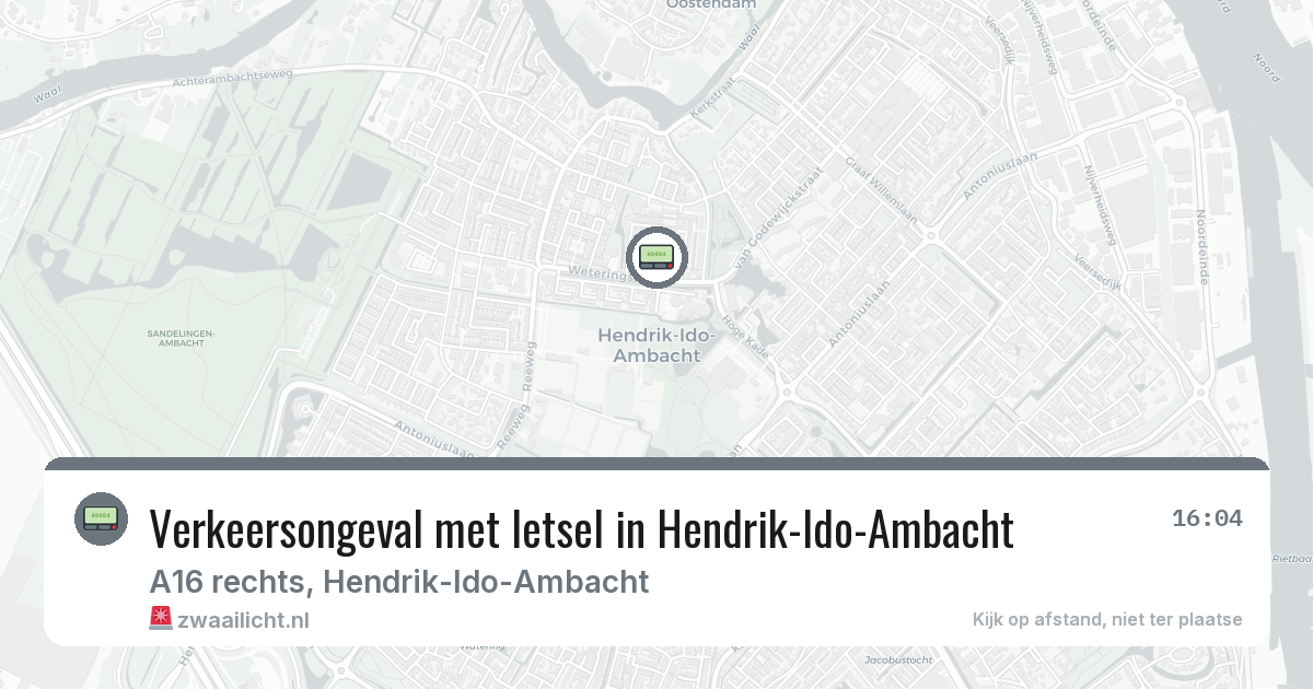 Verkeersongeval met letsel in Hendrik-Ido-Ambacht — 17 feb 2026