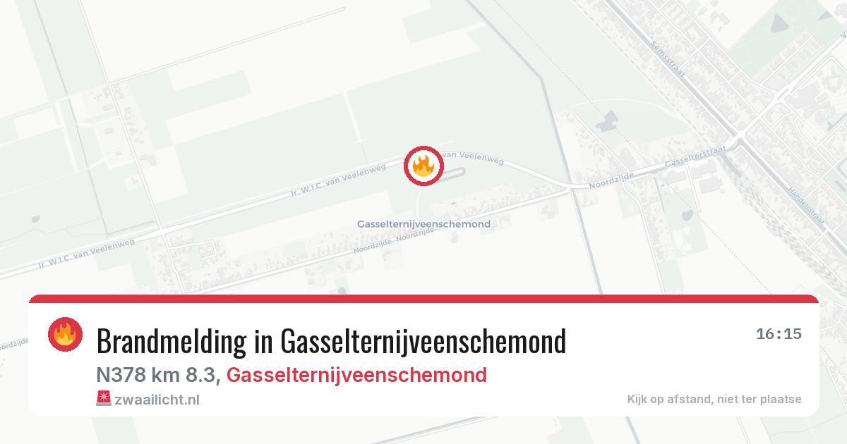 Brandmelding in Gasselternijveenschemond — 26 jun 2026