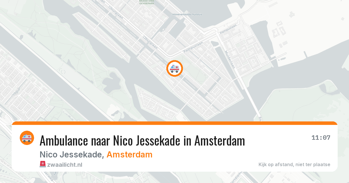 Ambulance naar Nico Jessekade in Amsterdam — 28 jun 2026