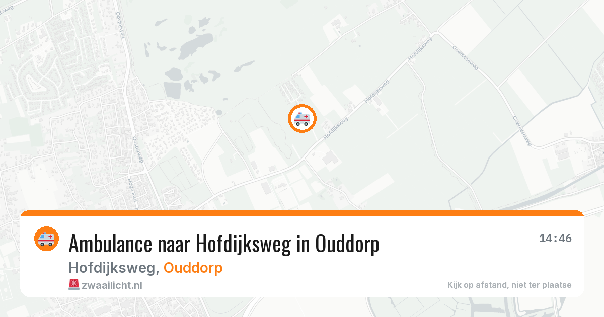 Ambulance naar Hofdijksweg in Ouddorp — 16 jun 2026