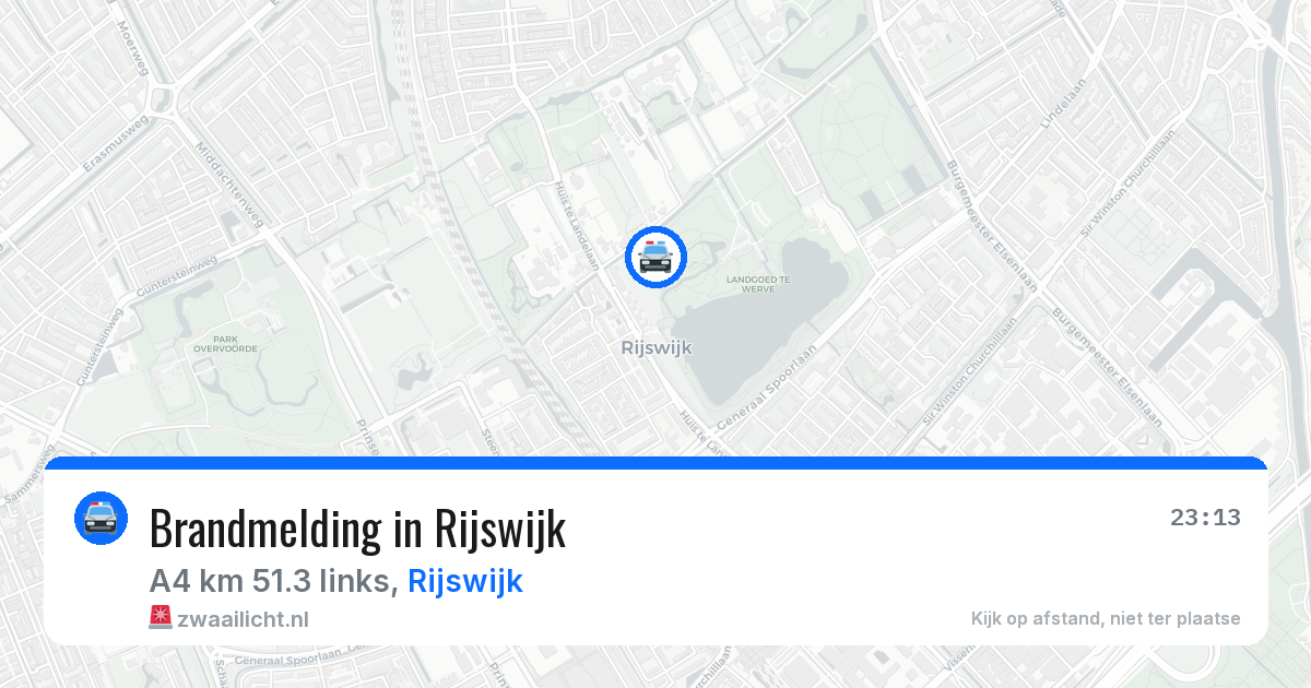 Brandmelding in Rijswijk — 26 jun 2026
