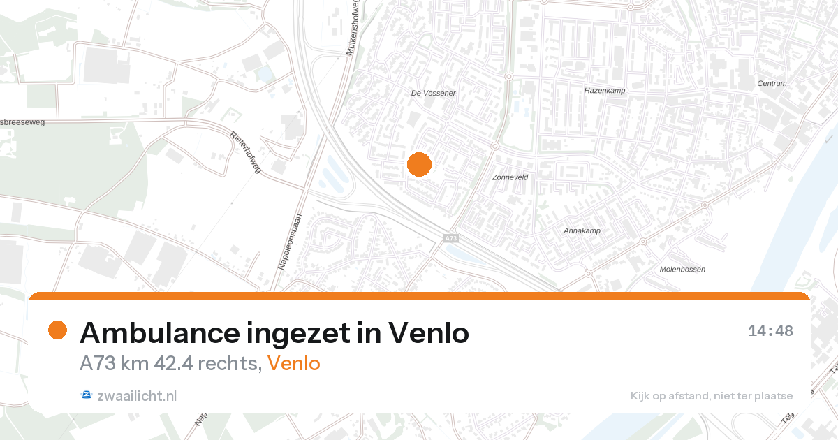 Ambulance ingezet in Venlo — 12 aug 2026