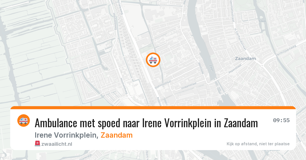 Ambulance met spoed naar Irene Vorrinkplein in Zaandam — 21 apr 2026