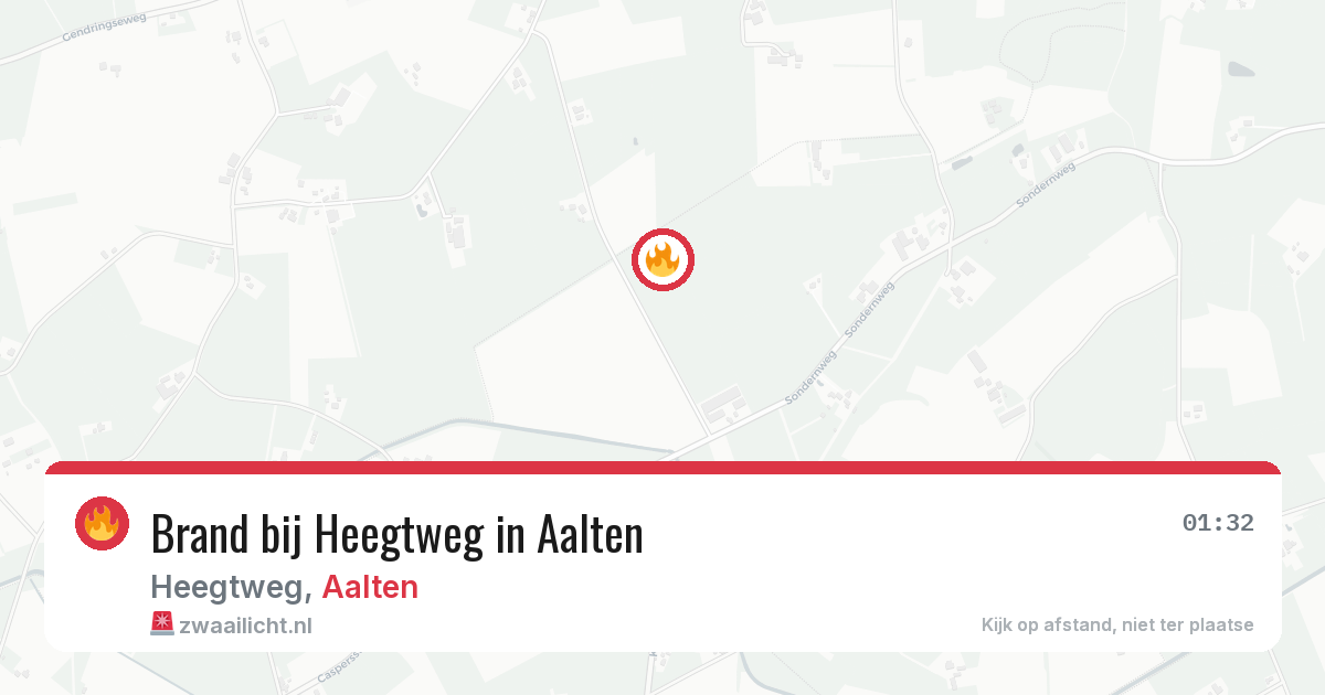 Brand bij Heegtweg in Aalten — 19 jun 2026